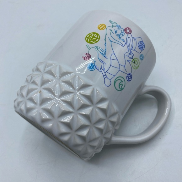 Disney Parks Epcot 40th Anniversary Figment Spaceship Earth Coffee Mug Cup NWOT - Picture 1 of 7